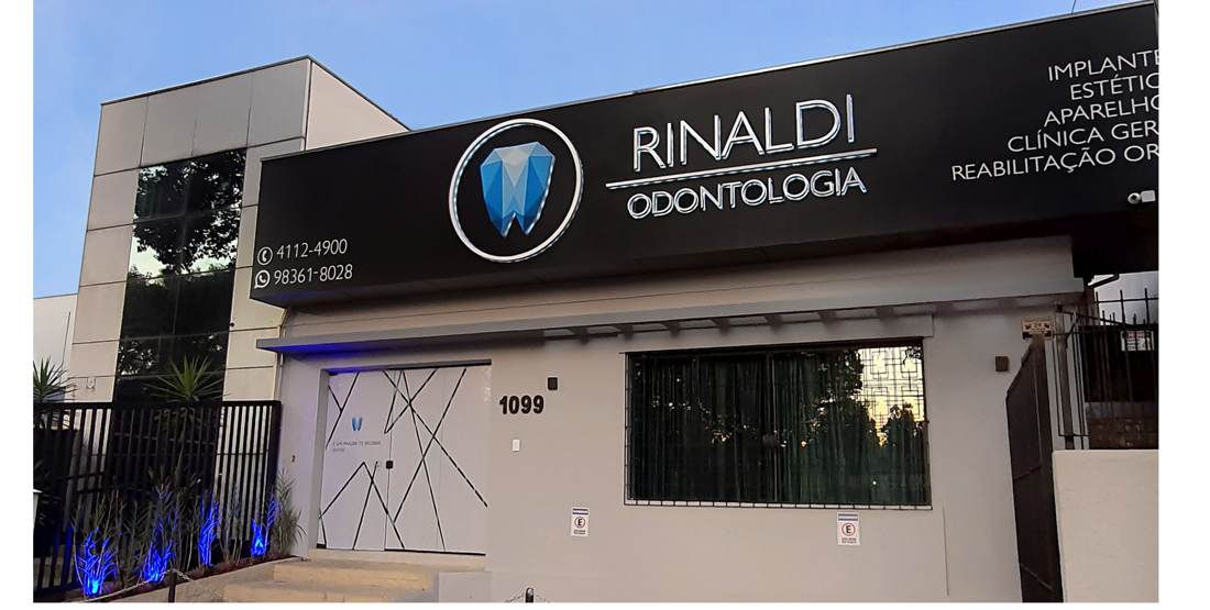 Fachada da Rinaldi Odontologia na R. Dom Barreto, 1099